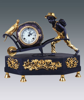 Mechanical bronze clock_JMT1027