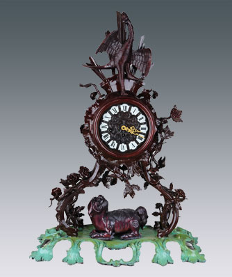 Mechanical bronze clock_JMT1019