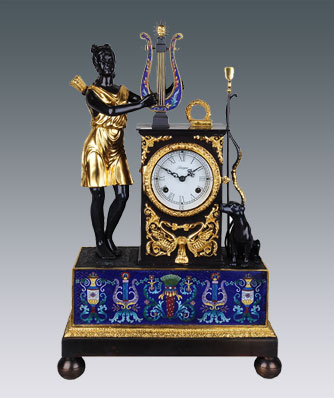 Cloisonne bronze clock_JMT（F）1024