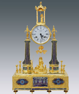 Cloisonne bronze clock_JMT（F）1017